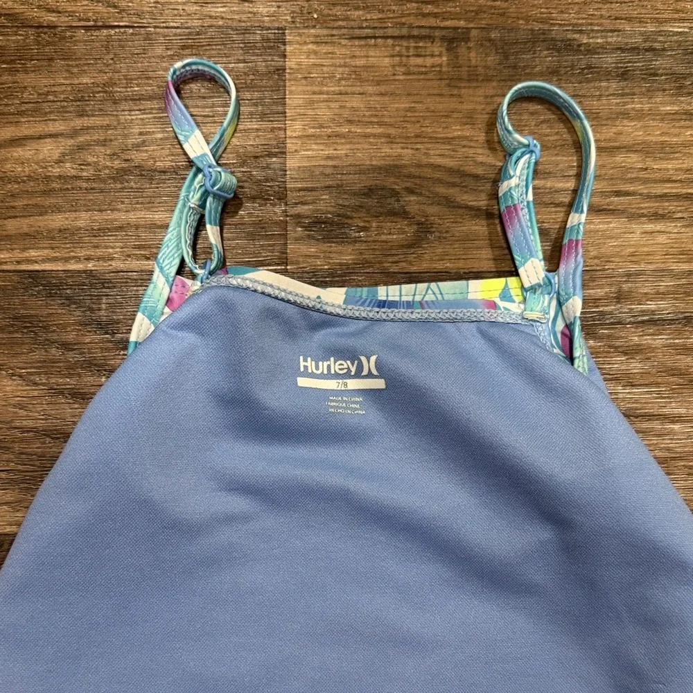 Hurley Kids Tropical Bikini Set - Blue and Purple